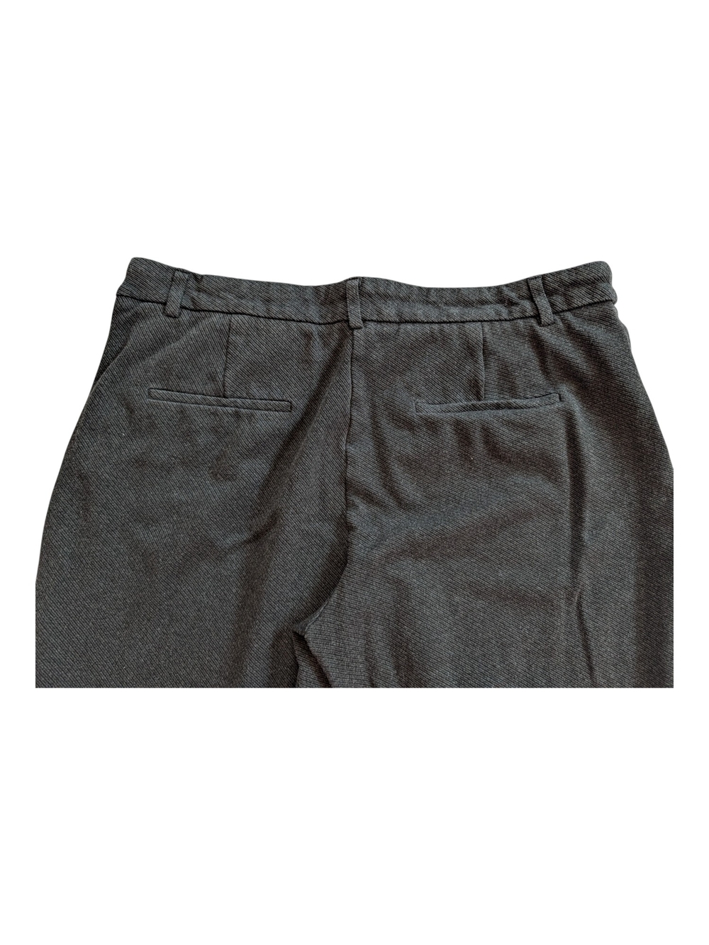 Dalia Charcoal Black Textured Pull-on Pointe Dress Pant - Picture 3 of 8
